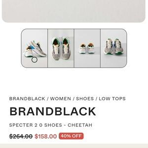 Brandblack Spector 2.0 Cheeteh Athletic Sneakers with Green Accents